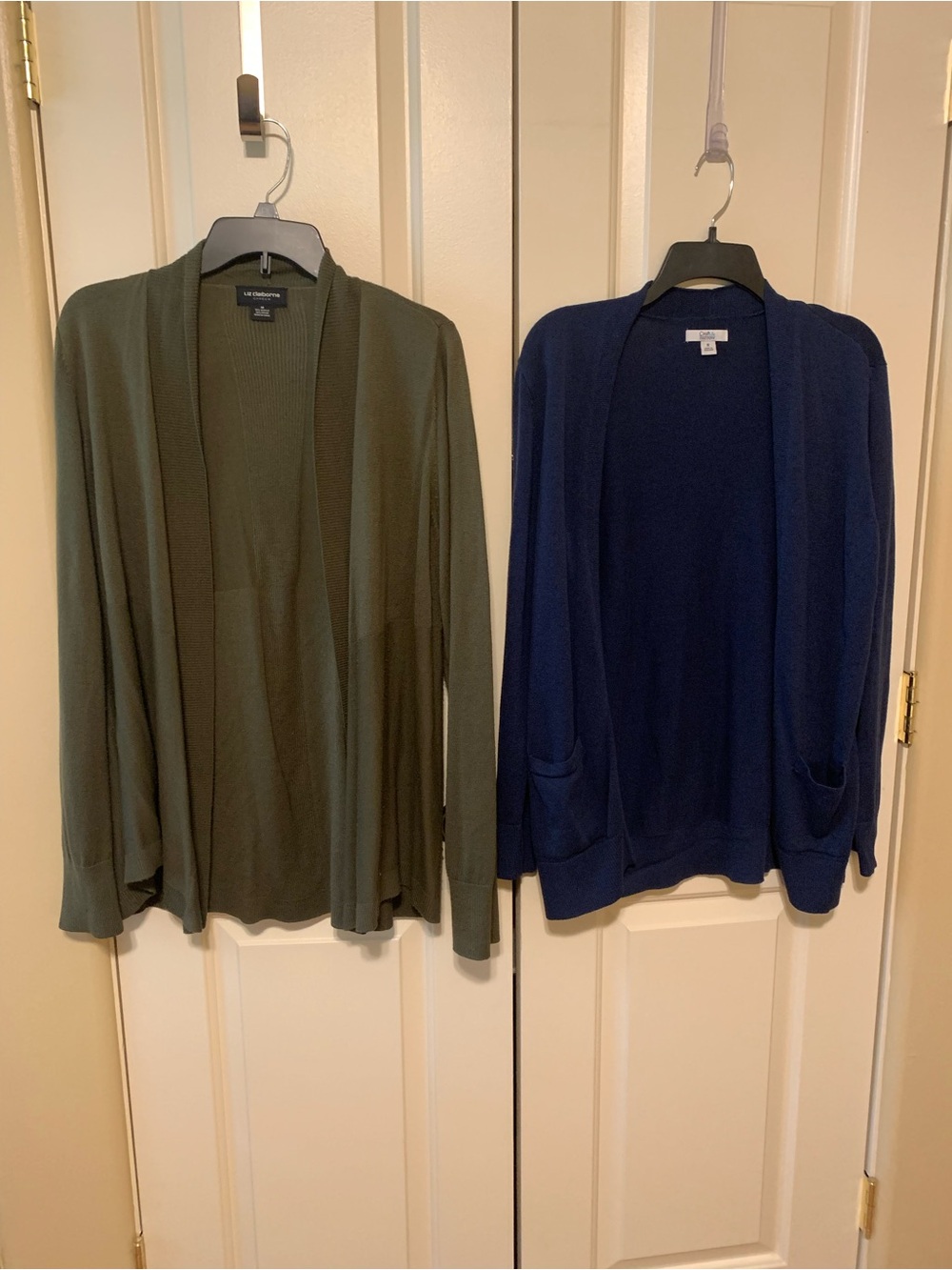 Lot of 2 Womens Long Cardigan Sweaters size M Liz Croft&Barrow